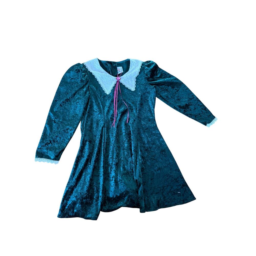 Vintage‎ Nutcracker green velour girls dress holiday